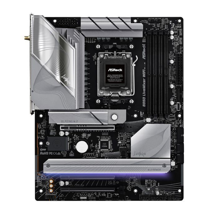 Carte Mère - ASROCK - B850 LiveMix - WiFi - Socket AM5 - Performance avancée