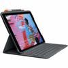 Logitech iPad 10.2 Inch Compatible 9th Generation 8th Generation 7th Generation Keyboard iK1055BK Graphite SLIM FOLIO Thin Bluetooth Keyboard Integrat