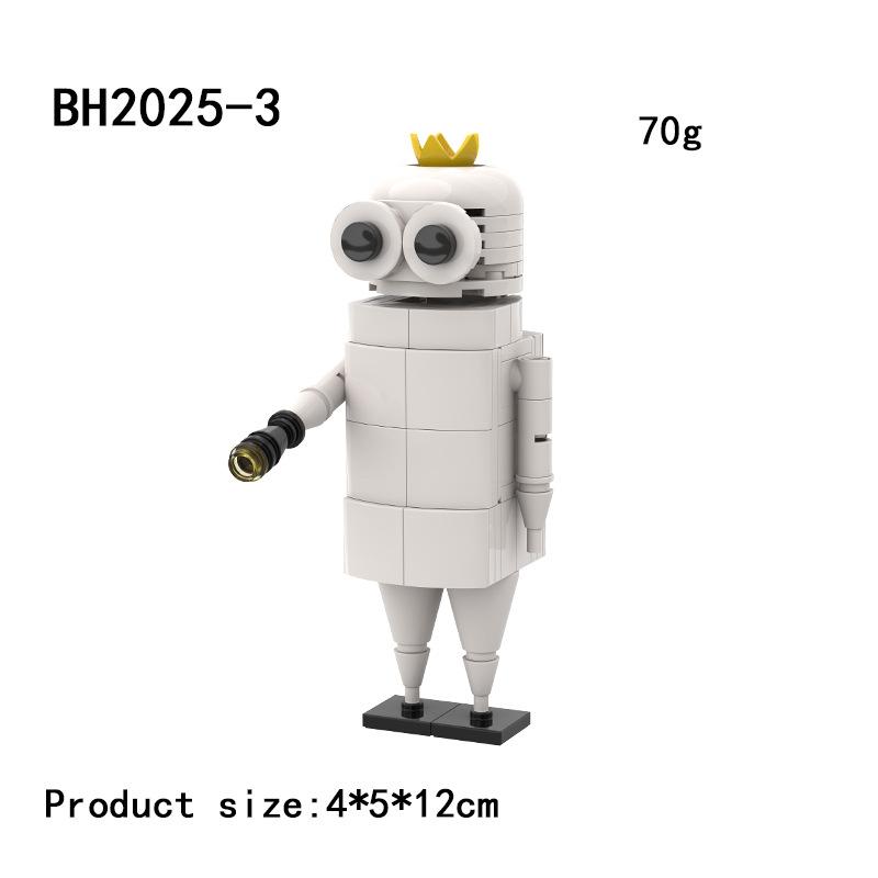 Repo Bausteine Spielzeug REPO Blocks Set Horror Kopf Mann Ente Unbekannter Dünner Mann Fliege Konstruktionsblock Figuren für Jungen Geschenke