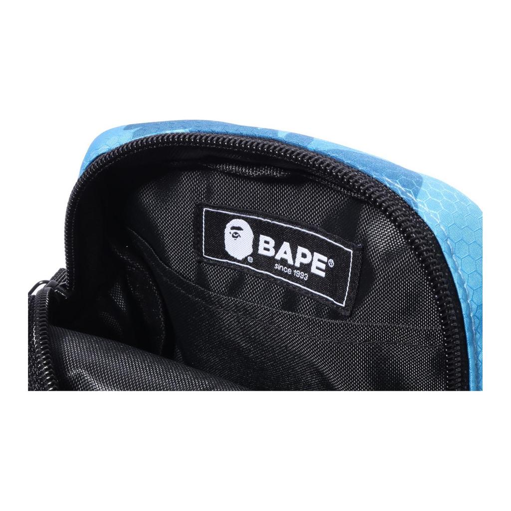 BAPE Honeycomb Camo Mini Shoulder Bag Grey Men Streetwear 1J30-190-006