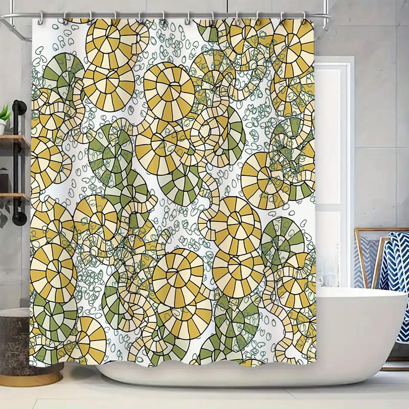 

Colorful Bathroom Decor Shower Curtain With Unique Mosaic Patterns – Ideal For Bathrooms W60H190(CM)-1 Pcs