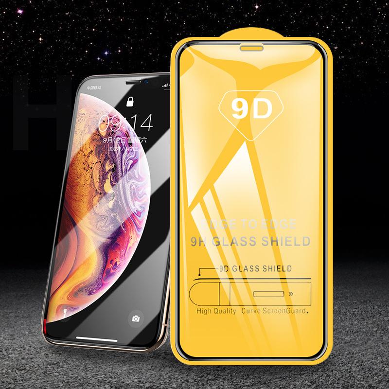 9D silk screen tempered film for Apple 12 iPhone14 /11ProMax 13 protective film
