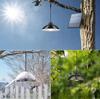 Solar-LED-Kronleuchter, Solar-Deckenleuchte, Dämmerungssensor
