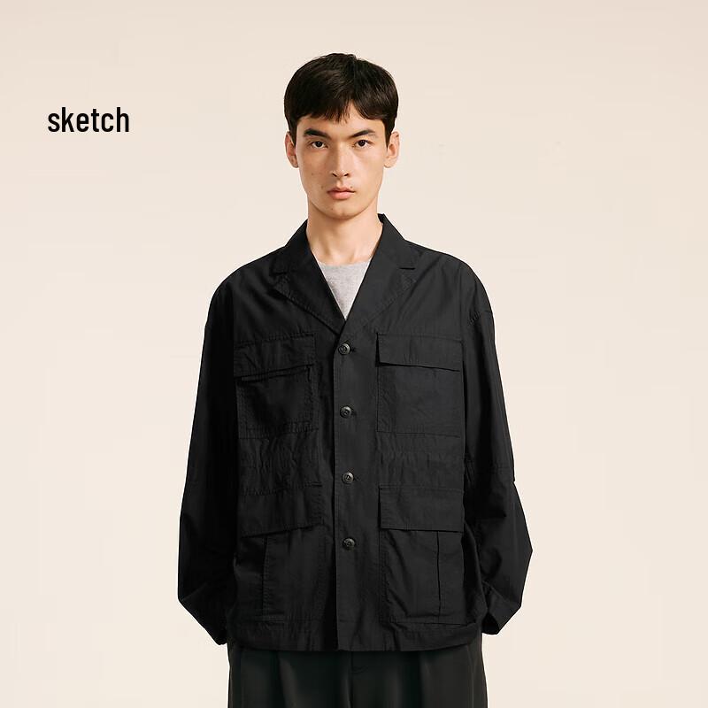 CROQUIS Men s 2024 Autumn Loose Suit Collar Jacket S