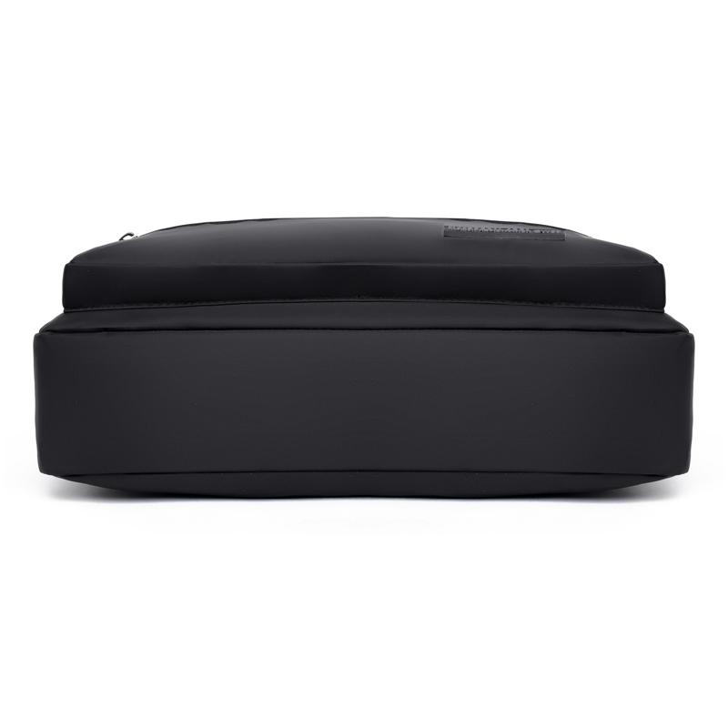 Shoulder Bag Men's Business Handbag Solid Color Travel Bag Large Capacity Crossbody Bag