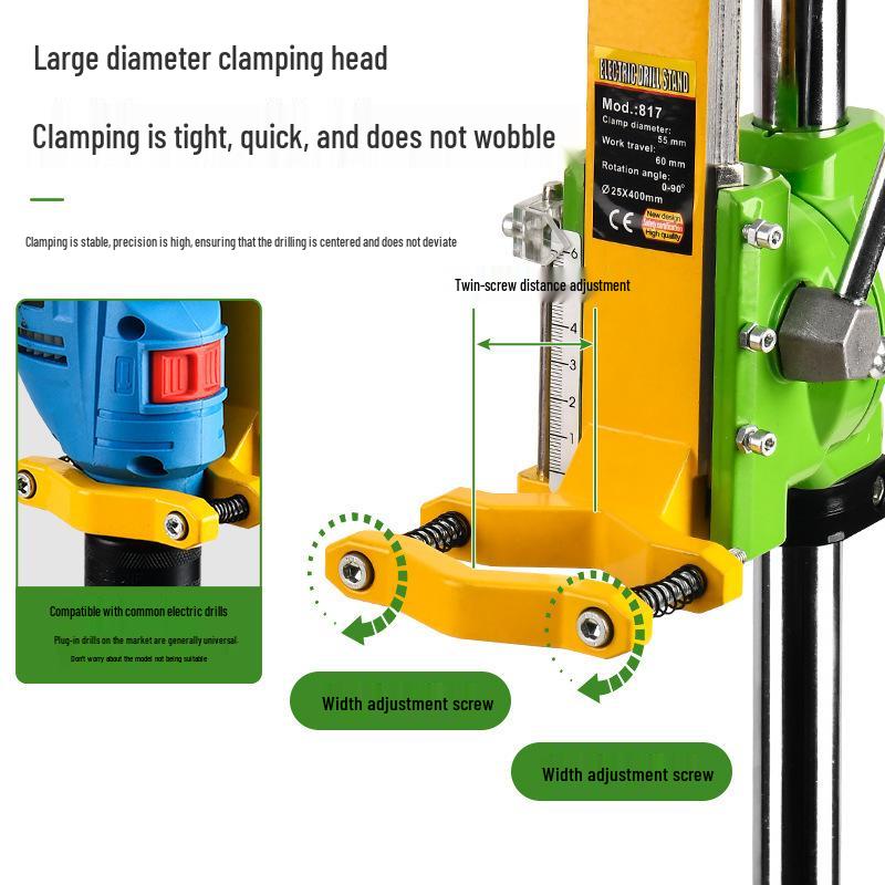 Multifunctional Electric Drill Stand: Handheld To Bench Mini Pistol Drill & Micro Punching Tool for Household Use