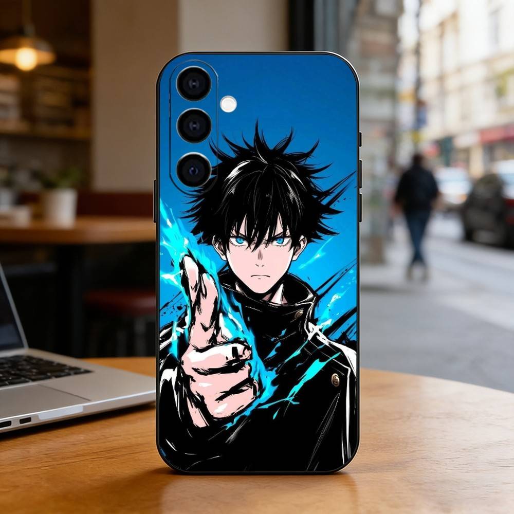 M-Megumi F-Fushiguro Phone Case Black Silicone Soft For Samsung Galaxy A73,A72,A71,A70,A53,A52,A51