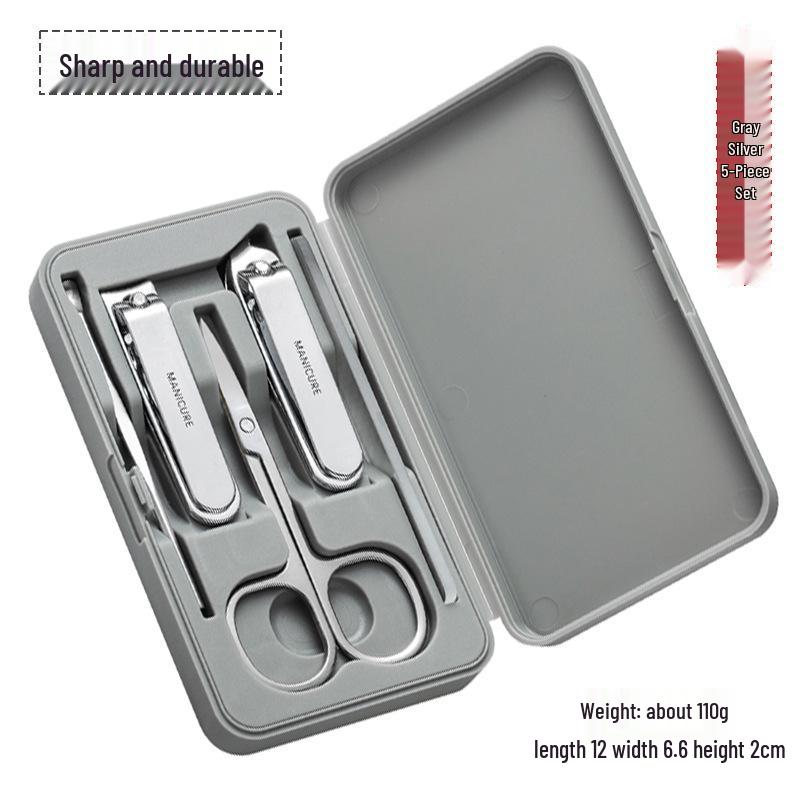 

Набор для маникюра из 5 предметов высокого качества с кусачками для ногтей, пилкой и ножницами.