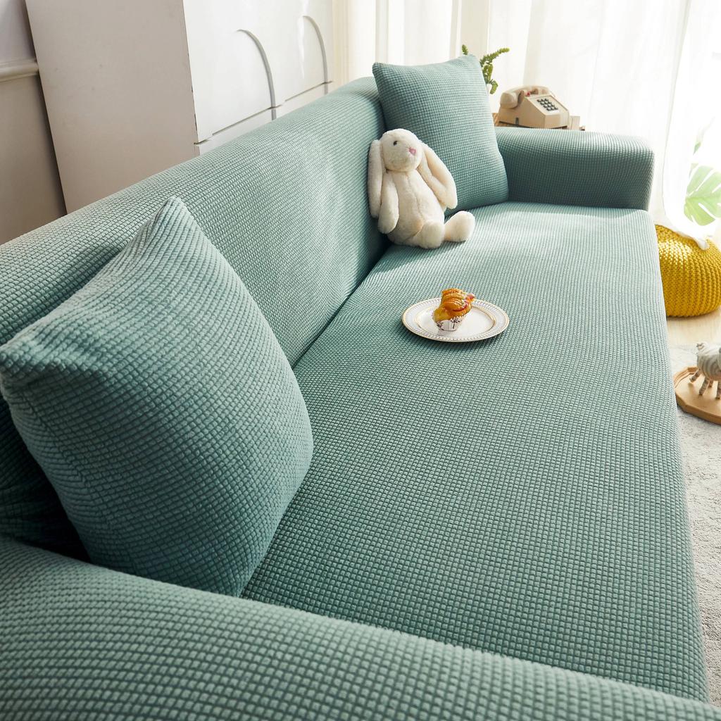 Elastic Adjustable Sofa Cover Non-slip Jacquard Armchair Sofa Pad L Shape Sofa Covers For Living Room 1/2/3/4/5 Seat Home Decor