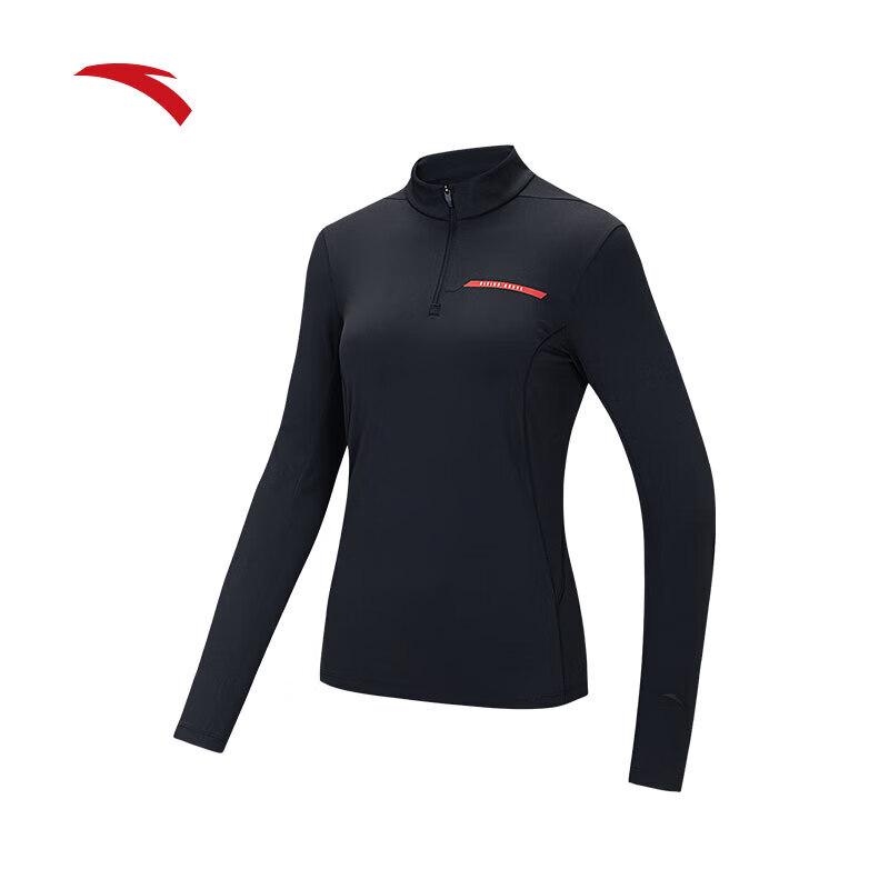 ANTA Women s Half-Zip Long Sleeve Sports T-Shirt 165/M