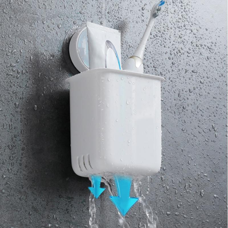 

Настенный держатель для зубной щетки, водонепроницаемый держатель для зубной пасты, полка для хранения в ванной без сверла, переносная стойка для организации