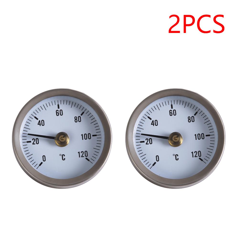 

2-5 шт. Накладной термометр для труб 63 мм Термометр с клипсой Пружинный для измерения температуры труб с горячей водой