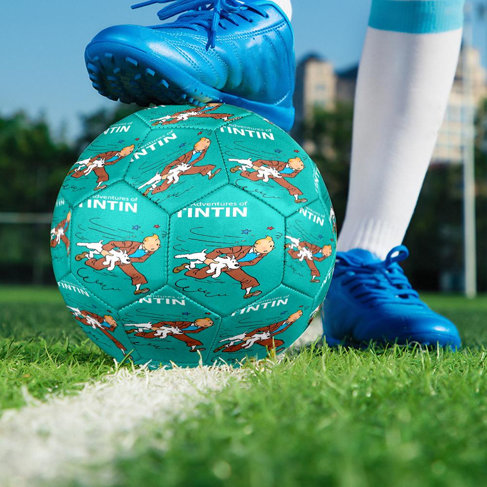 The Adventures of Tintin Theme Size 5 Soccer Ball, Suitable for Both Indoor and Outdoor Matches, a Gift Suitable for Everyone.
