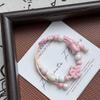 Handmade Jingdezhen Ceramic Flower Adjustable Bracelet: Fresh and Artistic Jewelry