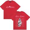 Zara Larsson Midnight Sun Global Tour Koszulka Merch Mężczyźni Kobiety Plakat Albumowy Nadruk Graficzny Bawełniane Koszulki Dekolt Luźny Oversize Topy