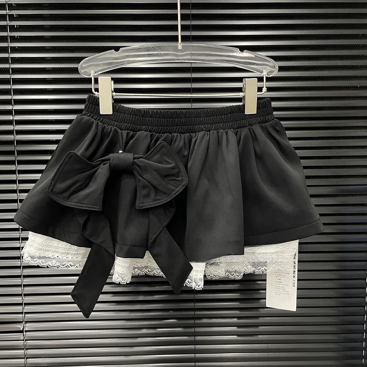 

Spring 2026 Women s Sailor Collar Baseball Jacket & Skirt Set with Lace Trim - Harajuku Style Small