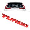 Turbocharged Labeling Car Logo 3D Stereoscopic Labeling Zinc Alloy Material Automotive Exterior Accessories