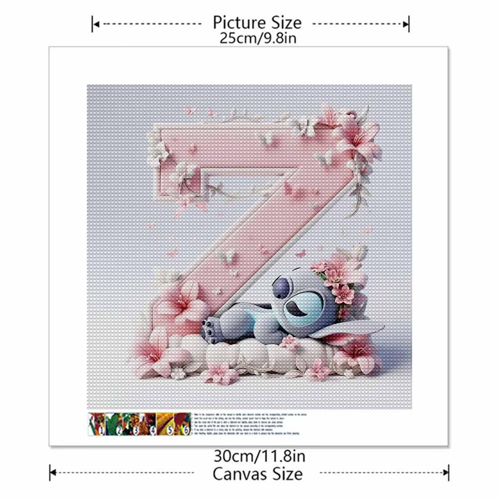 DIY Diamond Painting Round Diamond The Stitch Letter Z Full Diamond Mosaic Home Decoration Painting Cross Stitch Kit