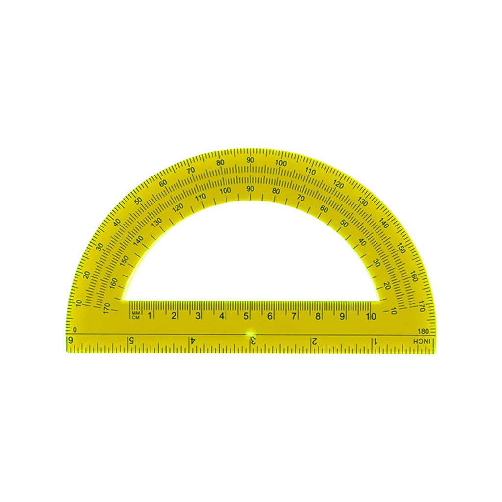 5Pcs Clear Plastic Protractor 180 Degrees Protractors 6Inch Protractors for School Office Geometry Drafting Drawing