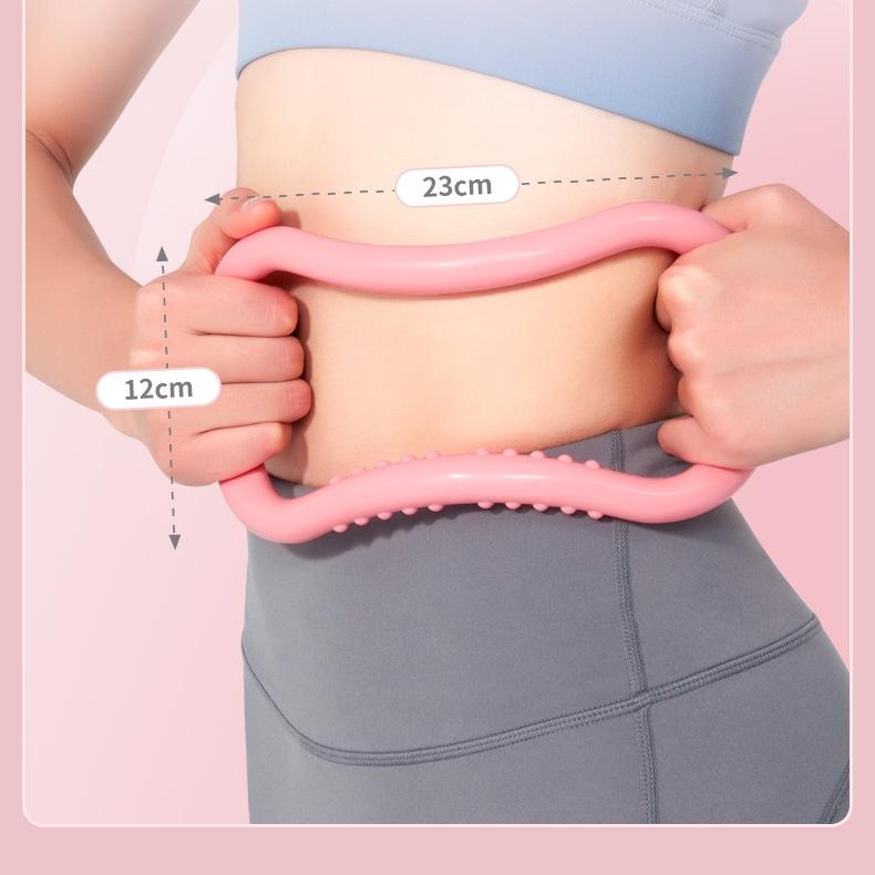 Yoga Stretch Circle Home Women Pilates Fitness Ring Back Training Portable Exercise Aid Shoulder Opening Resistance Support Tool