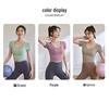 2025 Women's Summer Short Sleeve Yoga & Fitness Slimming Running T-shirt