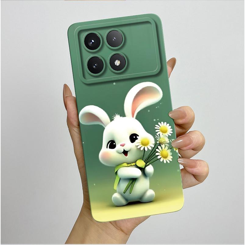 Shockproof Phone Case for Xiaomi Poco X6 Pro 5G Redmi K70E Pretty Butterfly Flowers Soft TPU Shell Poco X6Pro Bumper Back Cover