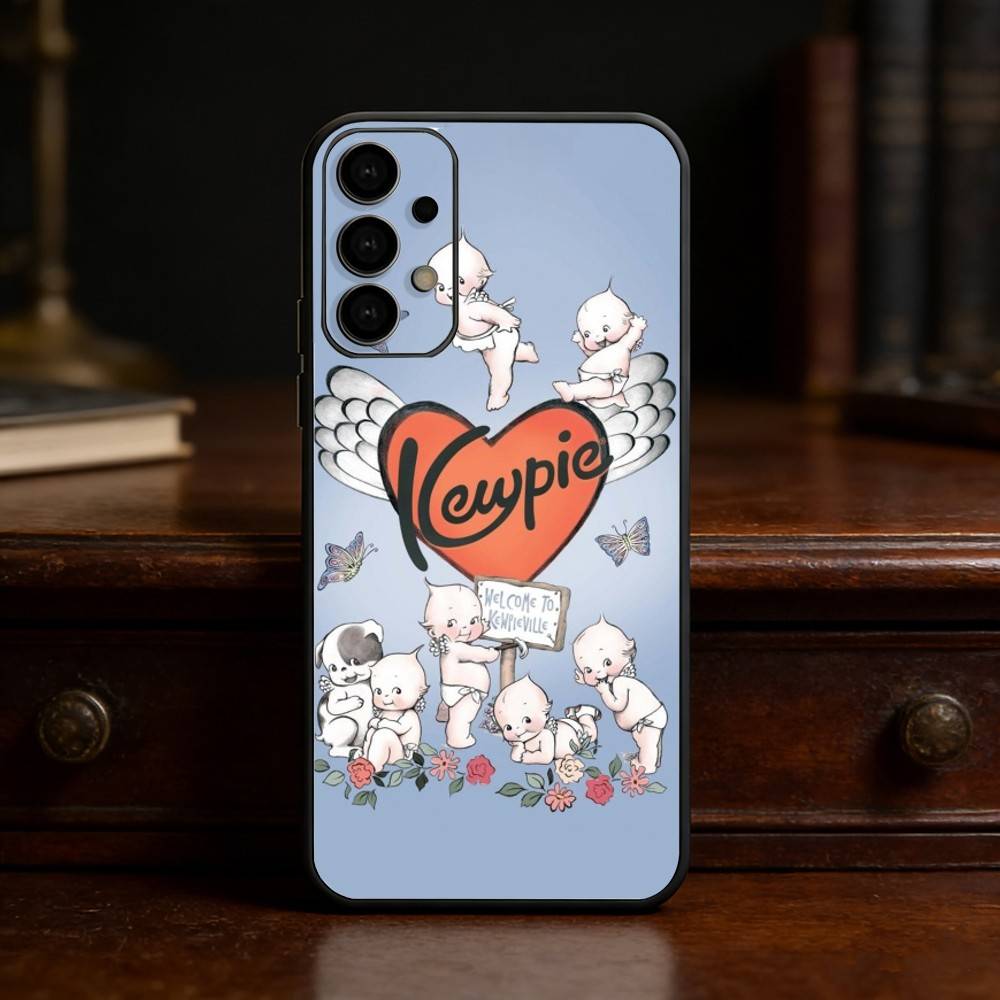 Kewpie Cute Angel baby Clear phone Case For Samsung S25,24,21,22,23,30,Ultra,20,Plus,Fe,Lite,Note Soft Black Cover