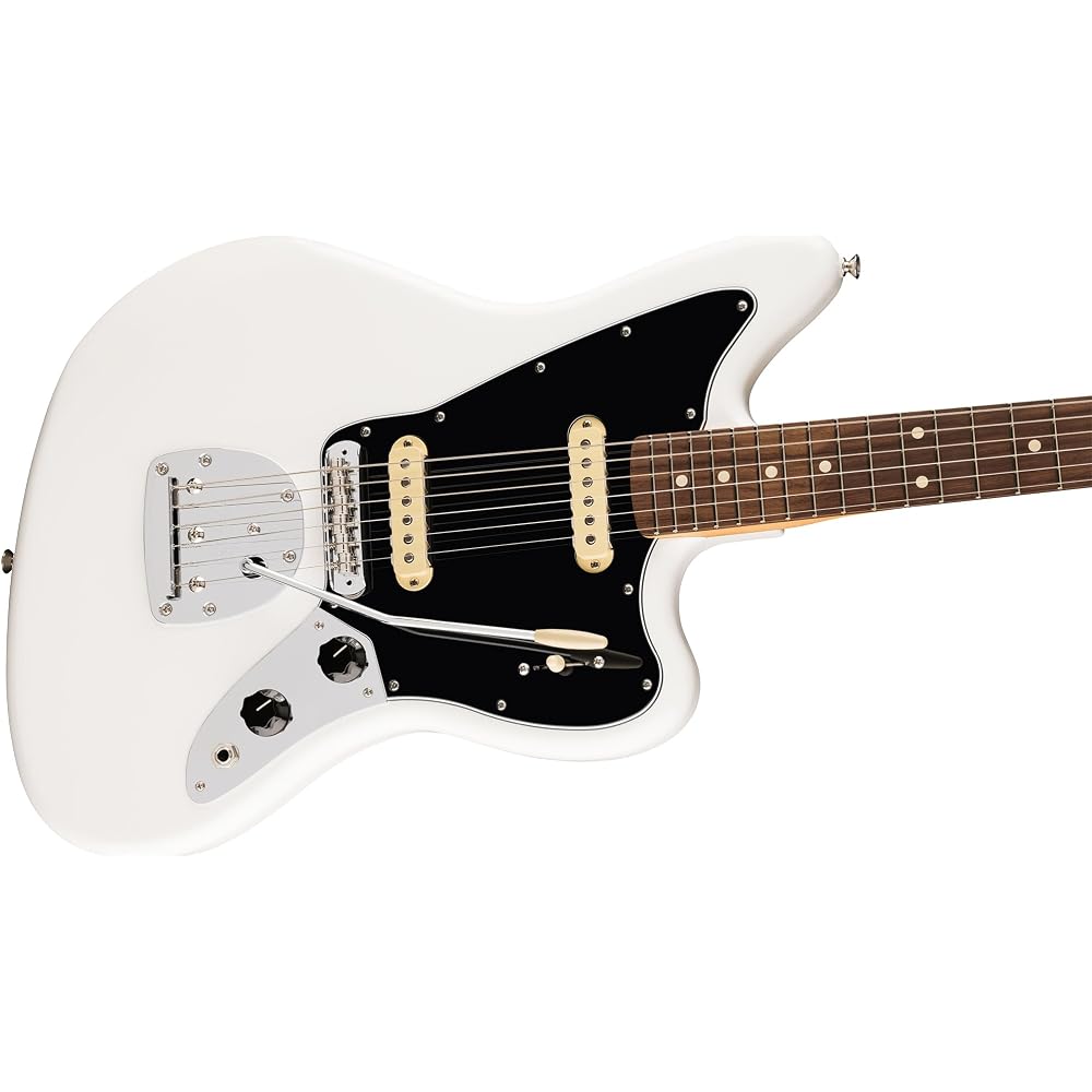 Fender Fender Electric Guitar Player II Jaguar®, Rosewood Fingerboard, Polar White with Soft Case