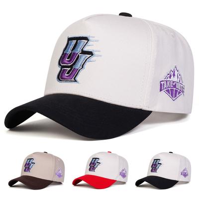 Herren Buchstaben UU Bestickte Baseballkappe Outdoor Verstellbare Sonnenschutz Freizeitkappe Frühling Herbst Reise Tourismus Strandurlaub