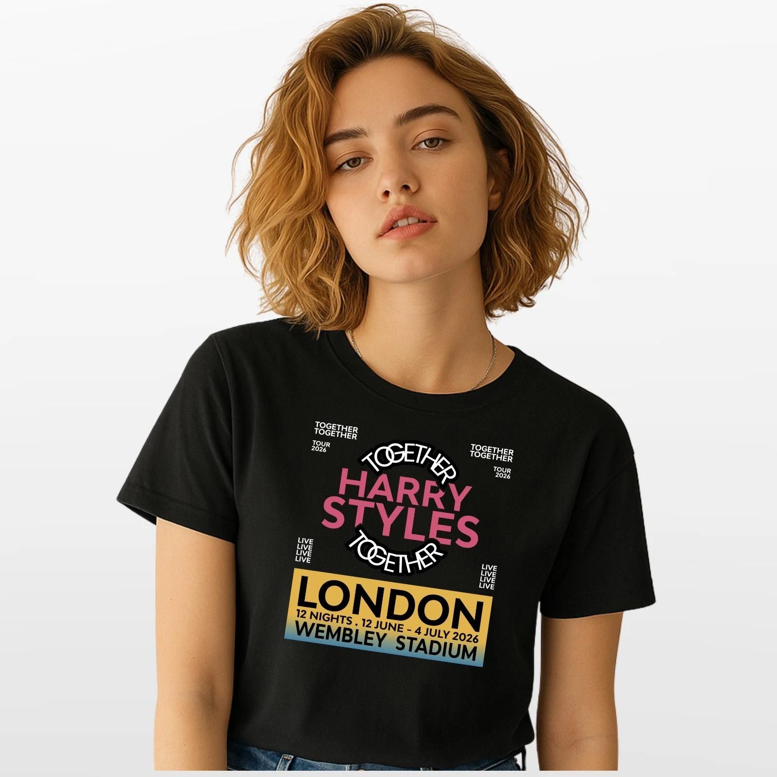 

Harry Styles Together Tour 2026 T-Shirt Wembley London Navy Concert Merch XXL
