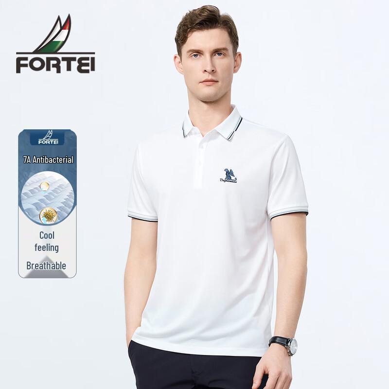 FORTEI Men's 7A Antibacterial Cooling Polo Shirt