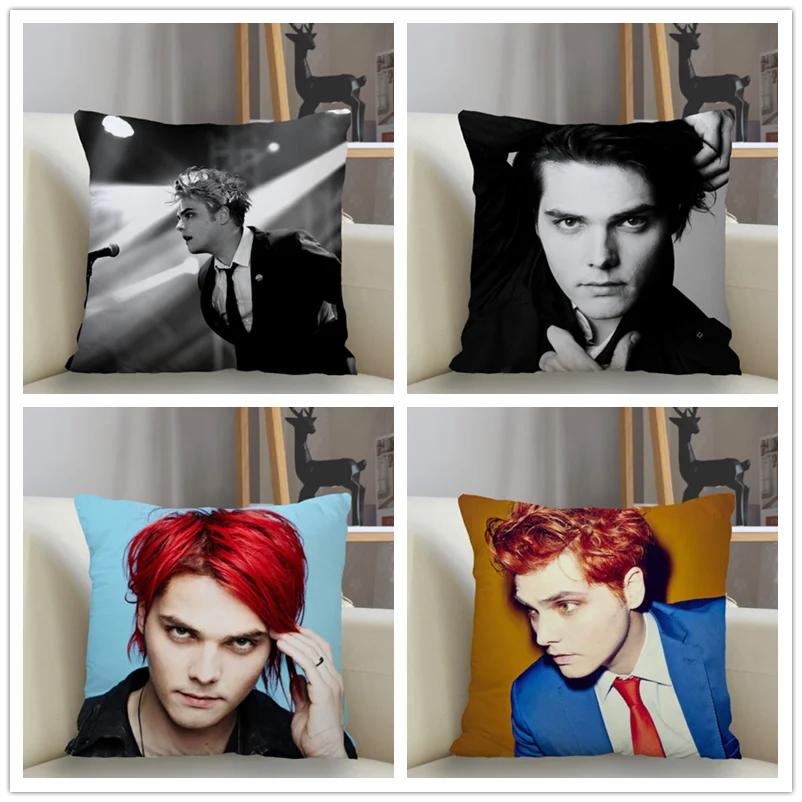 Musife New Custom Gerard Way Pillowcase Sofa Decorative Cushion Cover Pillowcase Home Decor Drop Shipping Wholesale