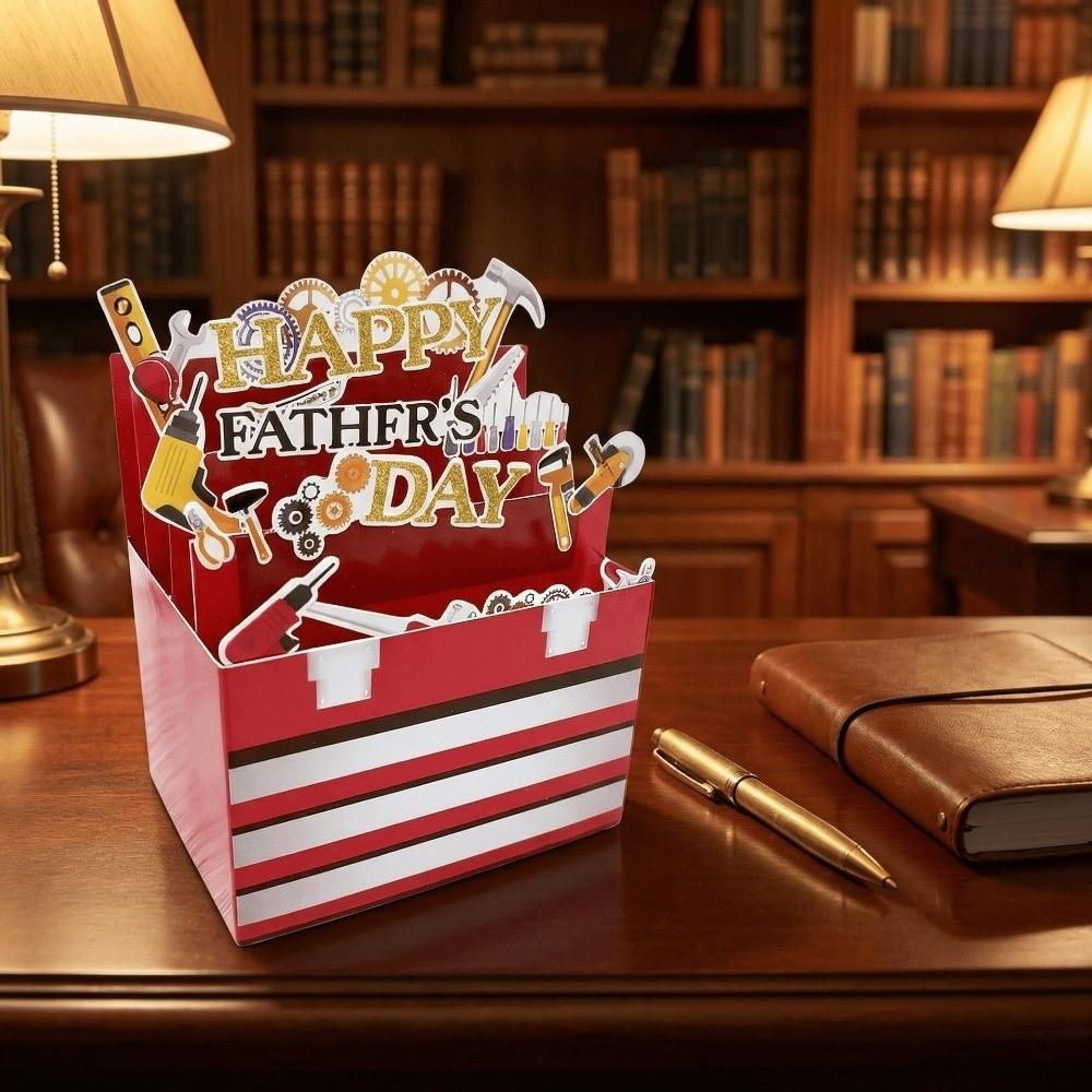 Paper Craft Toolbox Theme Card Blessing Postcard Message Card Celebration Card Birthday Party