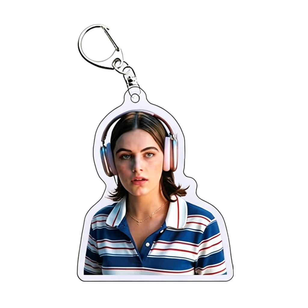 Acrylic Keychain with Custom Photo Design Durable Clear Plastic Material Metal Key Ring Attachment School Style Six Variants Available