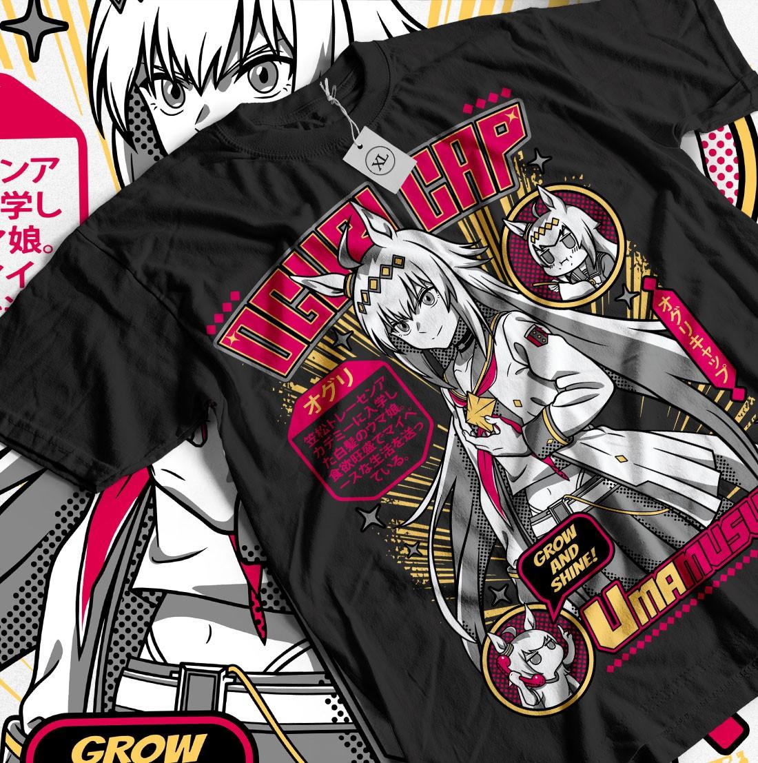 Oguri TShirt Cap Uma Musume Pretty Derby Uma Musume Kawaii Gift Shirt All Size S