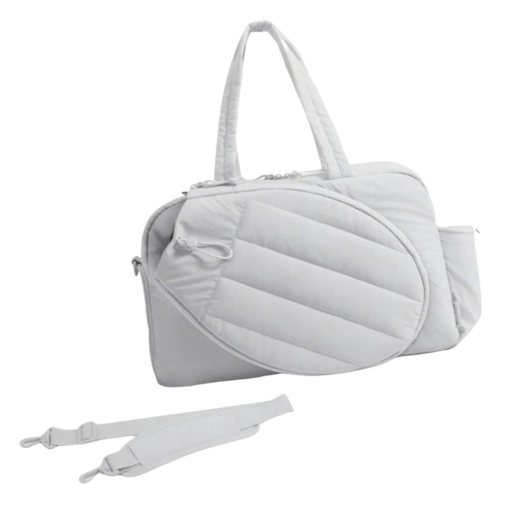 Tennis Tote Bag Lightweight with Wet Pocket with Shoe Compartment Spacious Polyester Pickleball Bag Carry Weekender Duffel