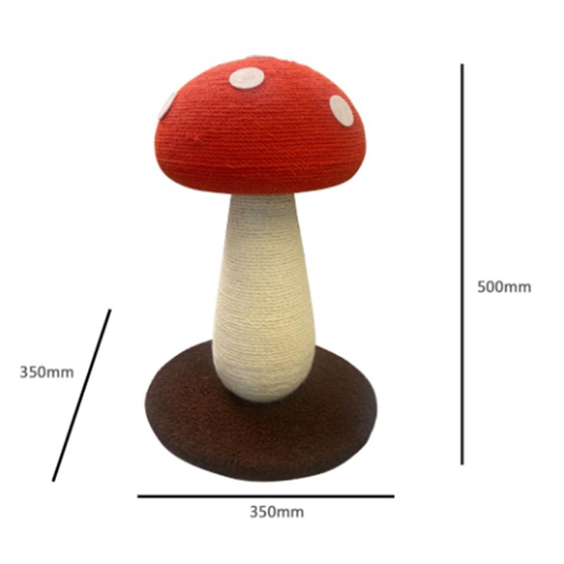 Mushroom Cat Scratch Board Sisal Vertical Cat Grab Column Red Umbrella Cat Climbing Frame Cat Toy