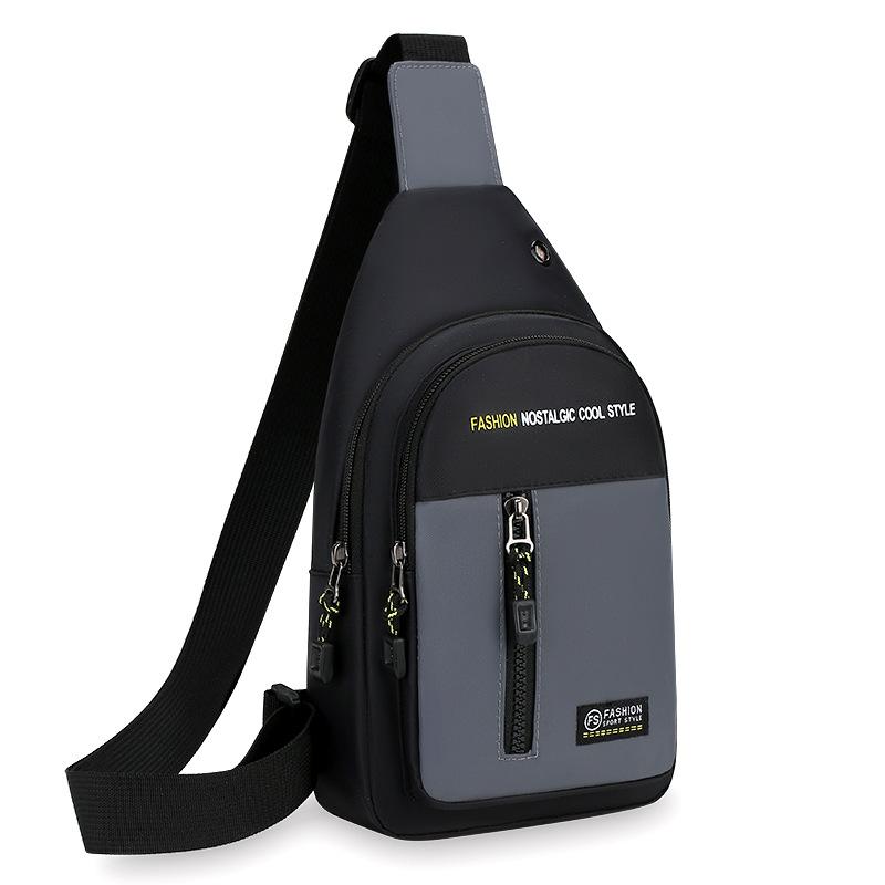 Nylon Chest Bag For Men Multifunctional Casual Fashion Trend Shoulder Bag For Outdoor Sports Versatile Crossbody Bag