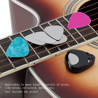 5Pcs Heart-Shaped Guitar Pick Holder Plastic Picks Case for Electric Acoustic Bass Ukulele Self Adhesive Triangle Shape Music Accessories
