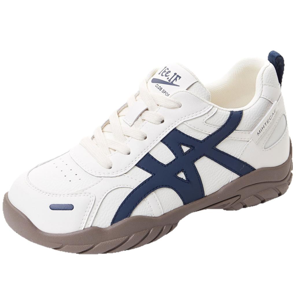 Inner height increase. Leather German training shoes autumn and winter new ballet shoes casual versatile and comfortable Forrest Gump shoes women