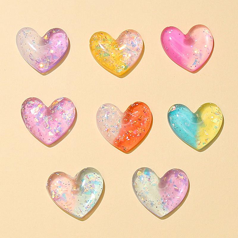 In Stock: Heart-Shaped Resin Jewelry & Accessories for DIY - Earrings, Pendant, Phone Case, Slippers & More