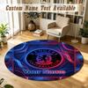 Round Rug Custom NameRangers FC Pattern Non Slip Carpet Home Floor Decor