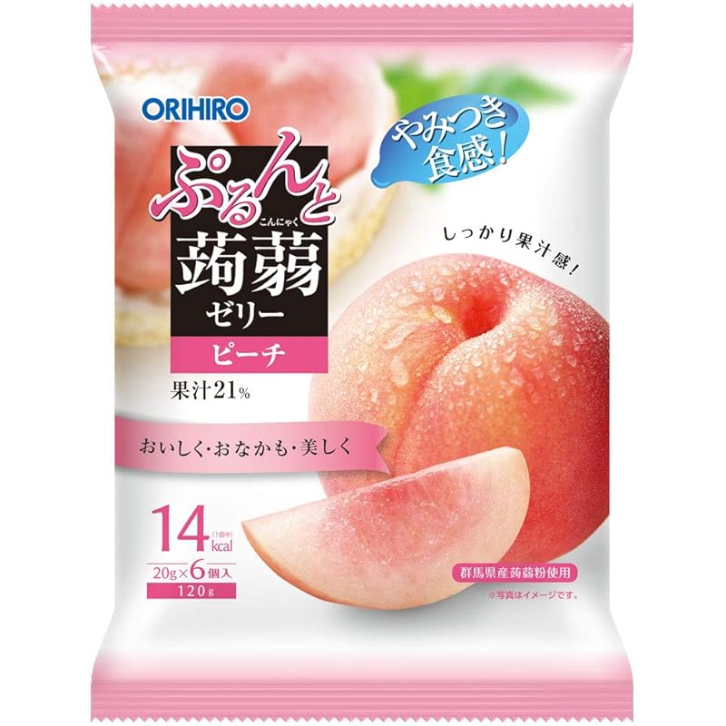 

Orihiro Purunto konjac jelly peach (20g x 6 pieces) x 6 bags