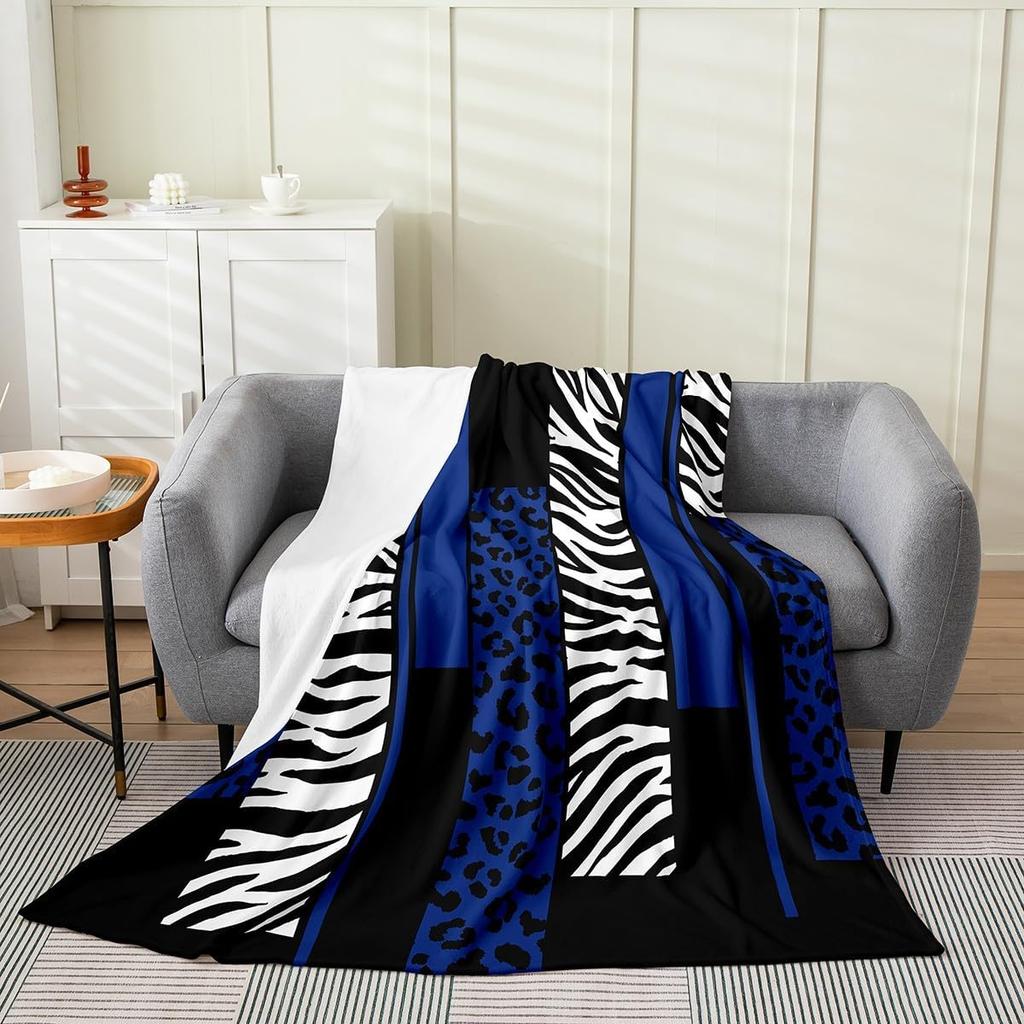 Feelyou Luipaard Zebra Pluche Plaid x Kinderen Cheetah Roze Wit Zwart Flanel Fleece Alle Seizoenen Ademend Bed Deken Anima