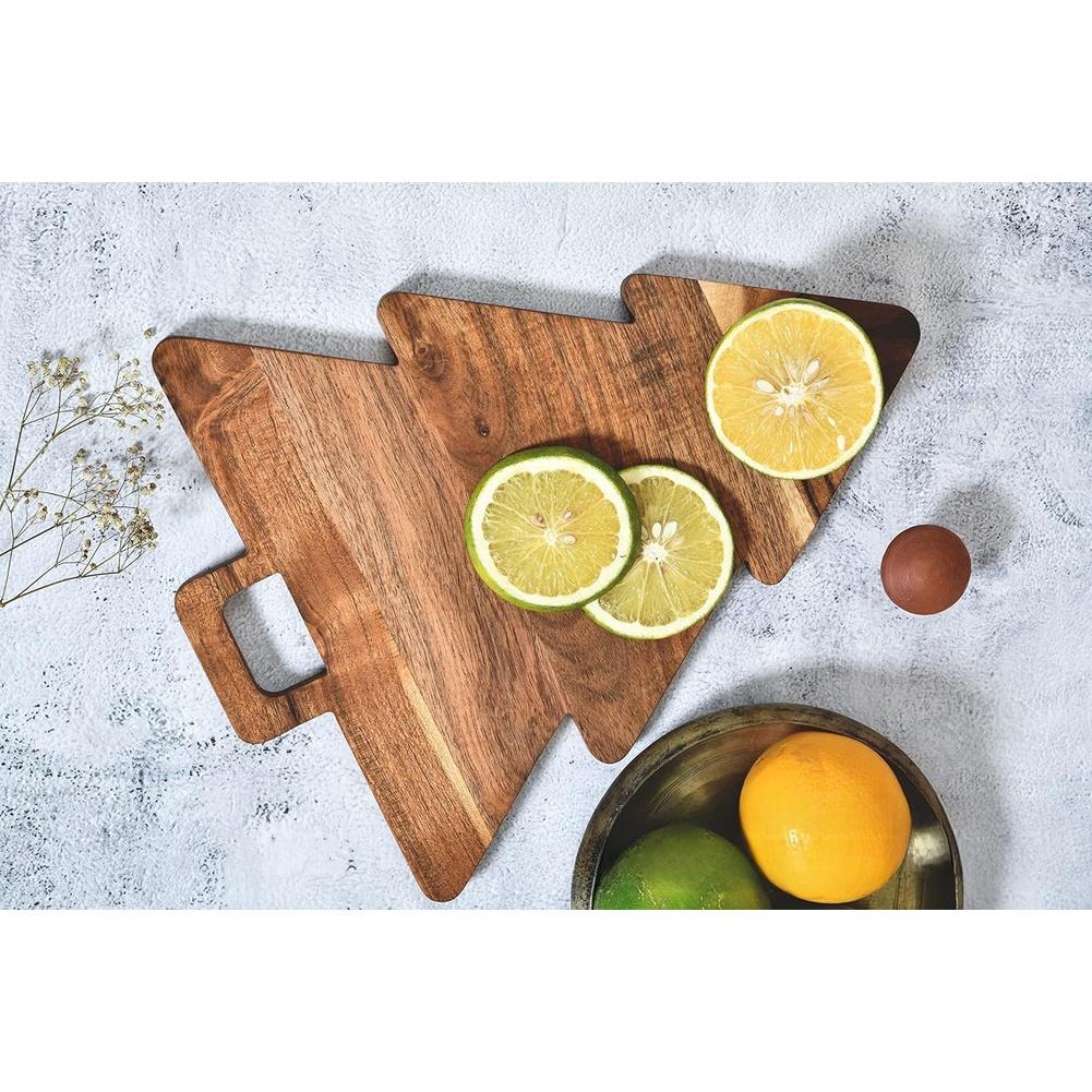 Acacia Wood Cutting Board Double Sided Pizza Board