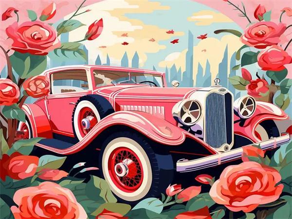 5D Diamond Painting New Arrivals Car Rose Home Decor Embroidery Mosaic Flower Landscape Wall Art