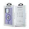 Karl Lagerfeld Klhmp14Lscmkcrhu Iphone14 Pro 6.1 Fioletowy/Purple Hardcase Silicone Karl&Choupette Heads Ring Magsafe