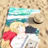 Anime B-Banana Fish Towel Sports Quick Dry Travel Camping Gear Sandproof Soft Light Large Beach Towel