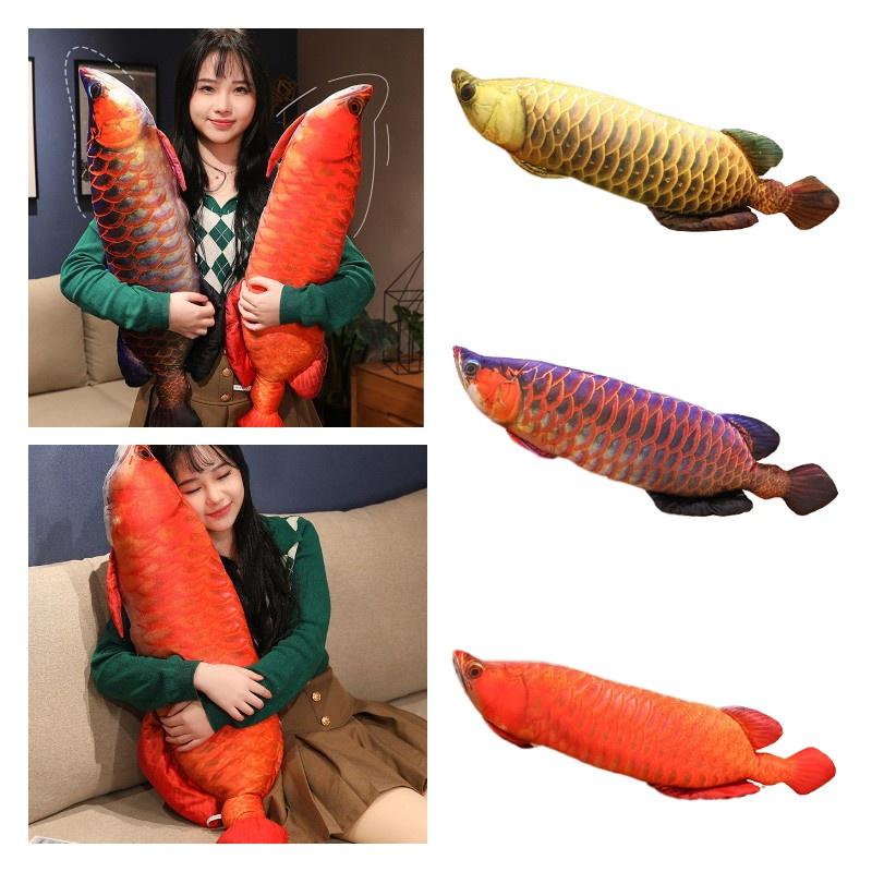 Realistic Golden Dragonfish Pillow Carp Catfish Loach Carp Plush Toy Soft And Comfortable Sofa Cushion