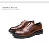 Summer Brock British Best Man Suit Groom Wedding Gift Black Business Dress Casual Leather Shoes Men